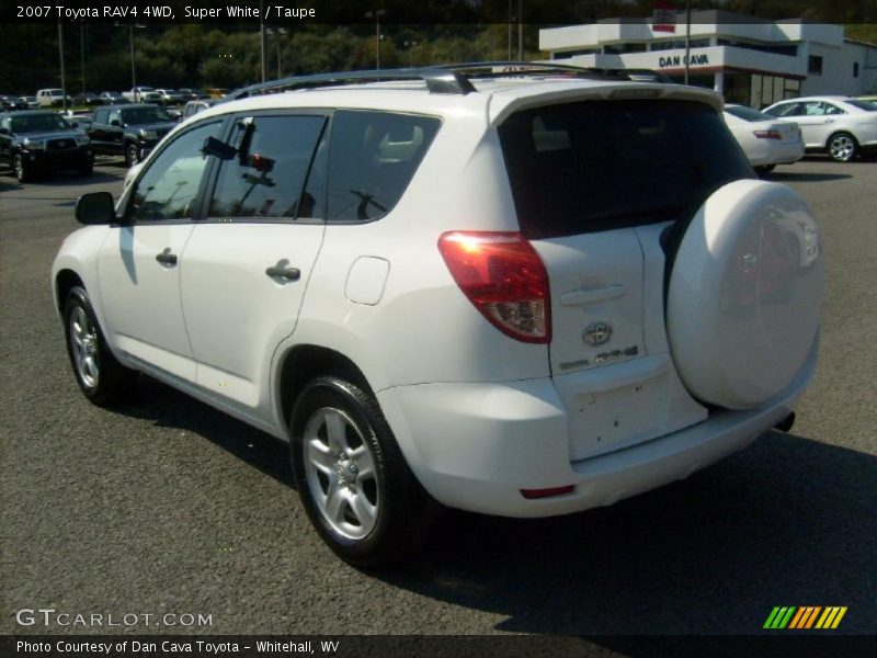 Super White / Taupe 2007 Toyota RAV4 4WD