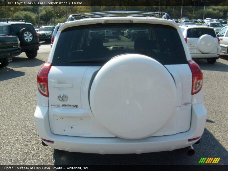 Super White / Taupe 2007 Toyota RAV4 4WD