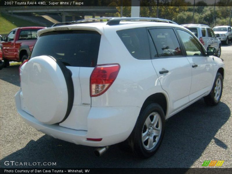 Super White / Taupe 2007 Toyota RAV4 4WD