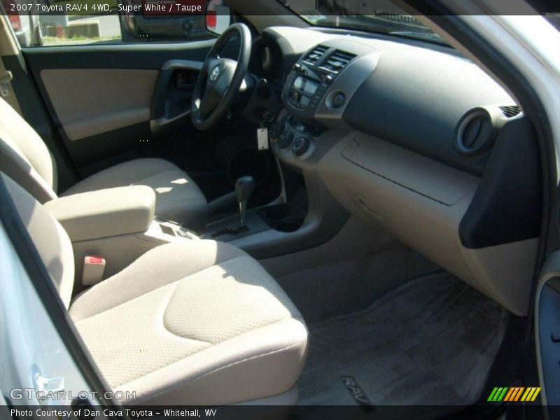 Super White / Taupe 2007 Toyota RAV4 4WD