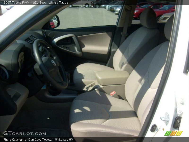 Super White / Taupe 2007 Toyota RAV4 4WD