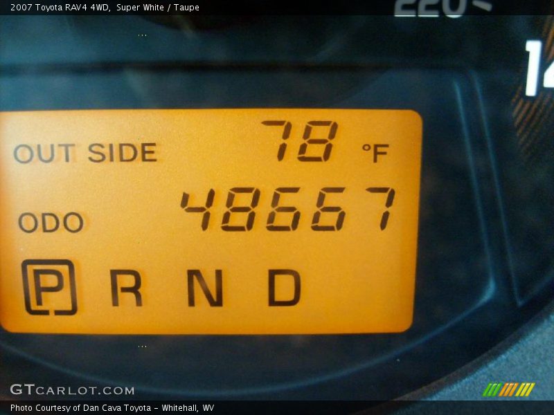 Super White / Taupe 2007 Toyota RAV4 4WD