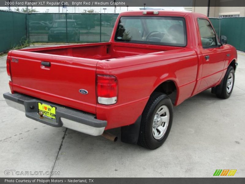 Bright Red / Medium Graphite 2000 Ford Ranger XLT Regular Cab