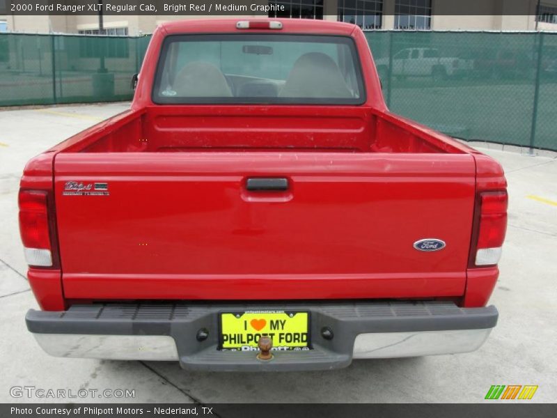 Bright Red / Medium Graphite 2000 Ford Ranger XLT Regular Cab