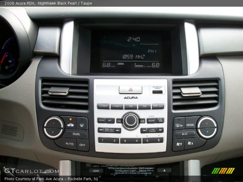 Controls of 2008 RDX 