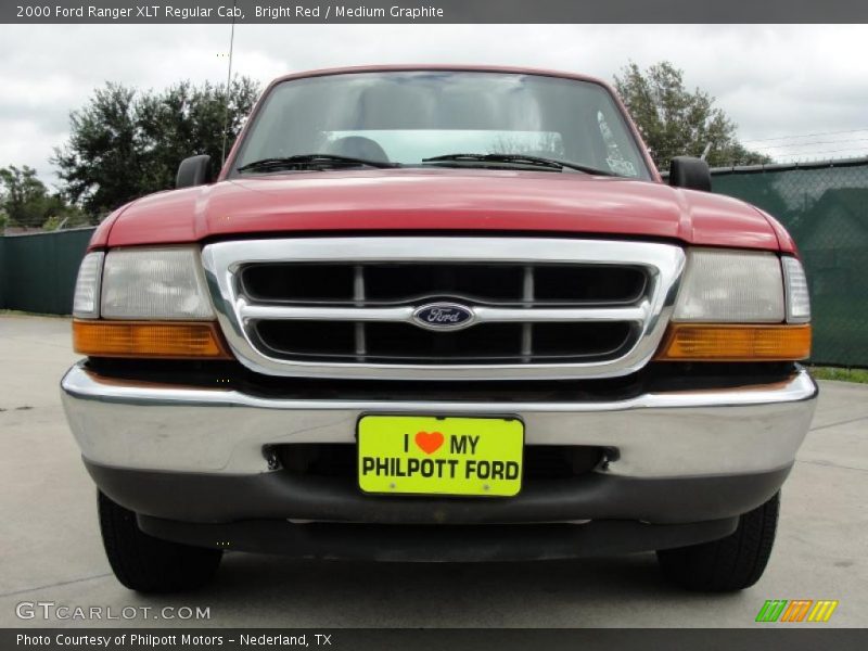Bright Red / Medium Graphite 2000 Ford Ranger XLT Regular Cab