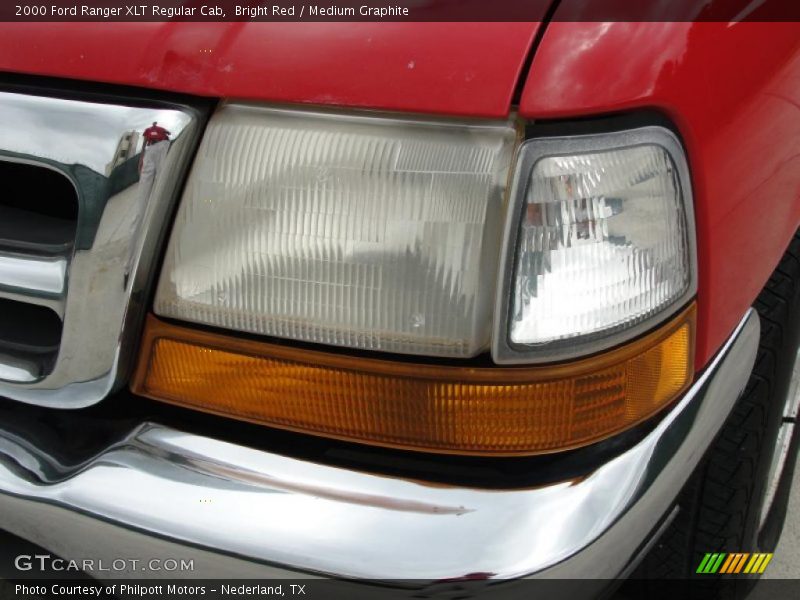 Bright Red / Medium Graphite 2000 Ford Ranger XLT Regular Cab