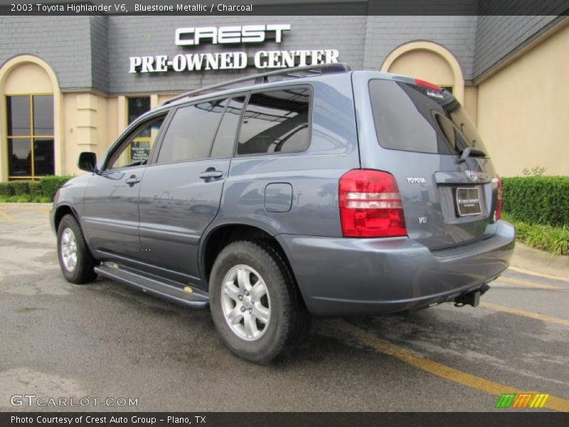 Bluestone Metallic / Charcoal 2003 Toyota Highlander V6