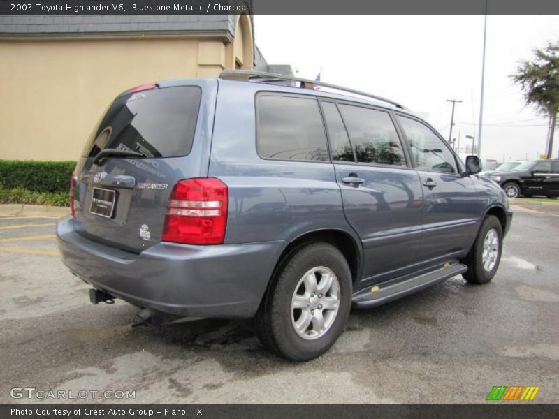 Bluestone Metallic / Charcoal 2003 Toyota Highlander V6
