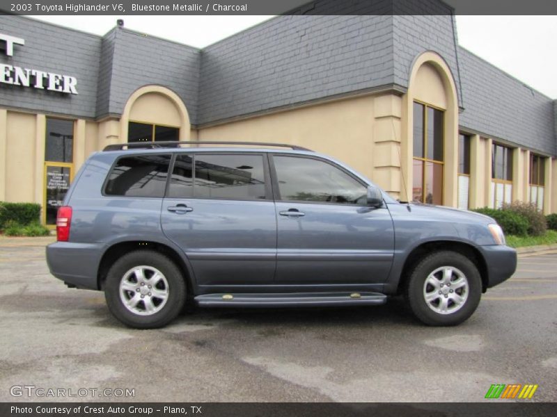 Bluestone Metallic / Charcoal 2003 Toyota Highlander V6