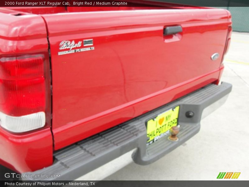 Bright Red / Medium Graphite 2000 Ford Ranger XLT Regular Cab