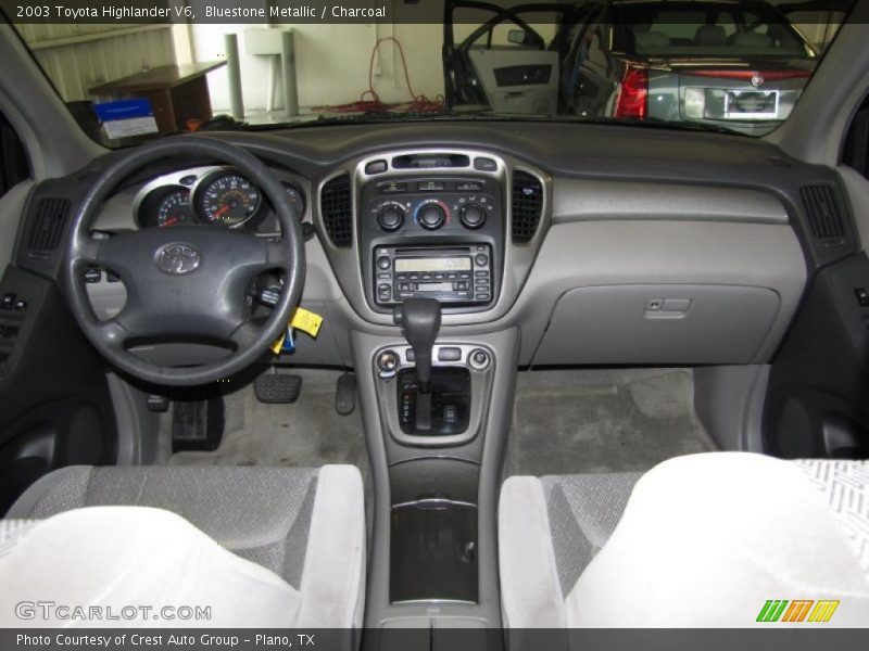 Bluestone Metallic / Charcoal 2003 Toyota Highlander V6