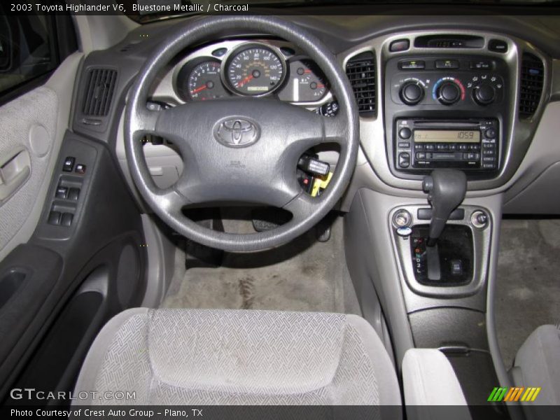 Bluestone Metallic / Charcoal 2003 Toyota Highlander V6
