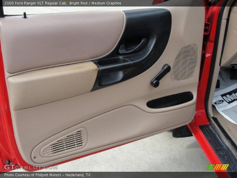 Bright Red / Medium Graphite 2000 Ford Ranger XLT Regular Cab