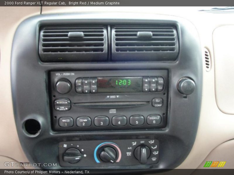 Bright Red / Medium Graphite 2000 Ford Ranger XLT Regular Cab