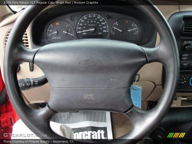 Bright Red / Medium Graphite 2000 Ford Ranger XLT Regular Cab