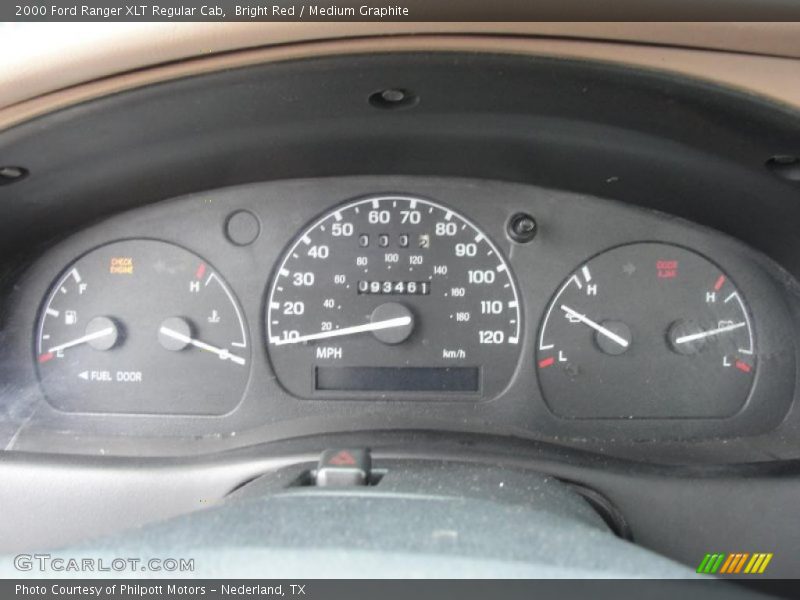  2000 Ranger XLT Regular Cab XLT Regular Cab Gauges