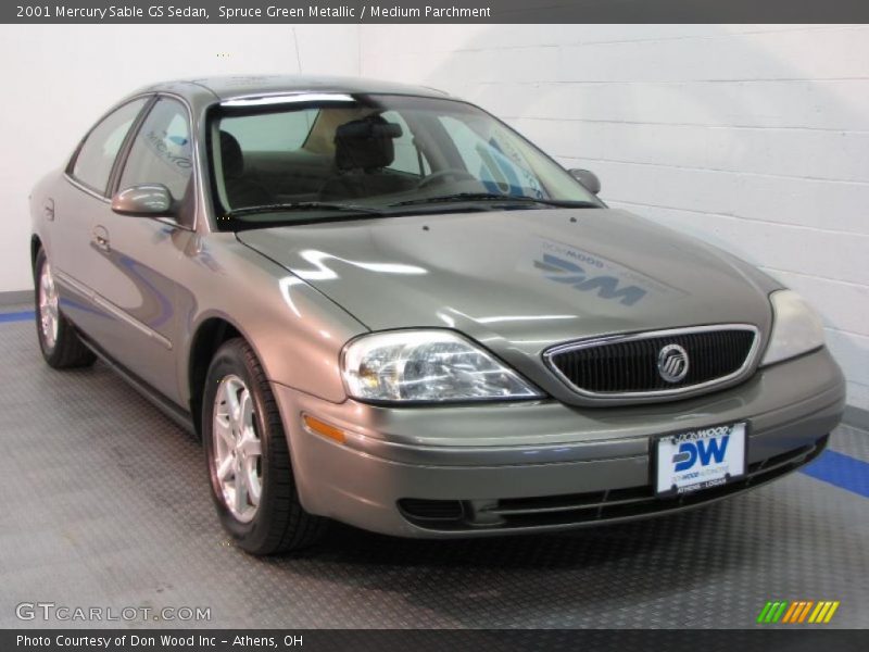 Spruce Green Metallic / Medium Parchment 2001 Mercury Sable GS Sedan