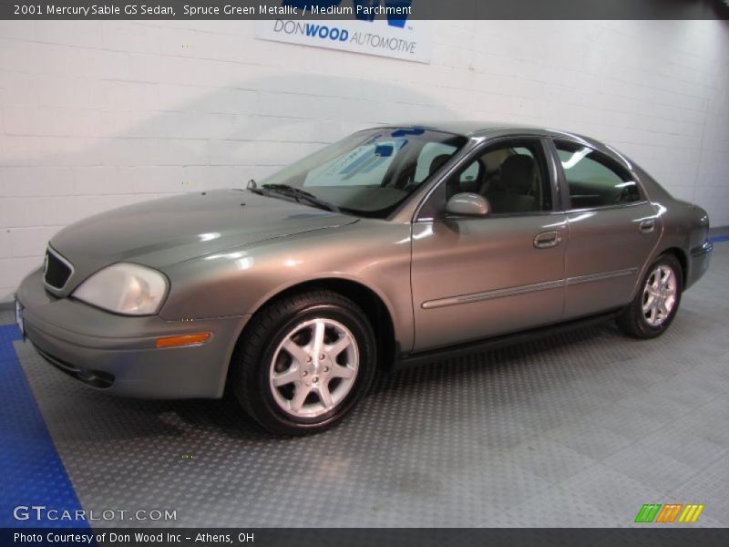 Spruce Green Metallic / Medium Parchment 2001 Mercury Sable GS Sedan