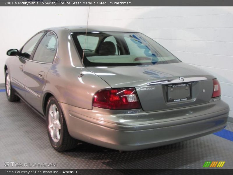 Spruce Green Metallic / Medium Parchment 2001 Mercury Sable GS Sedan