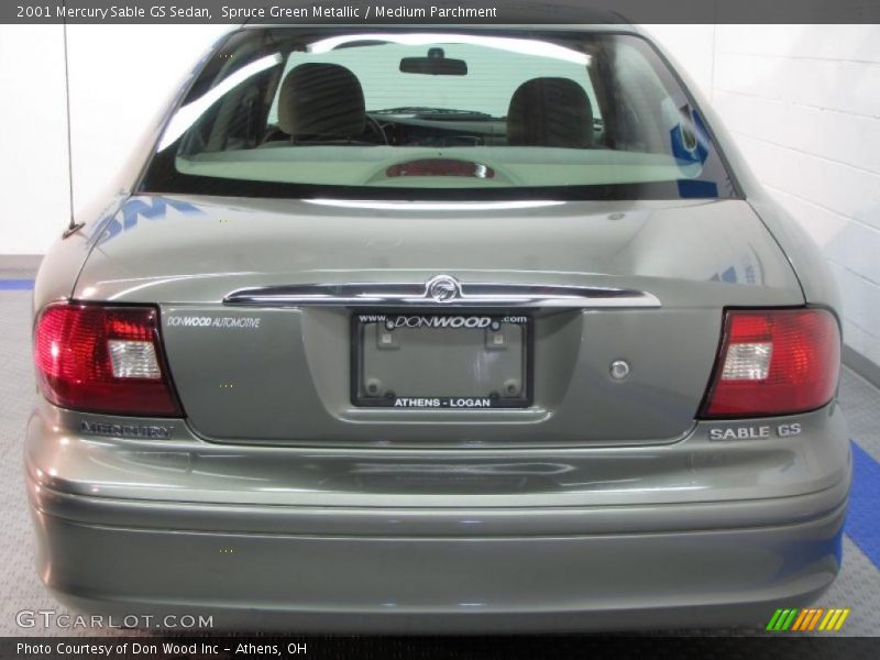 Spruce Green Metallic / Medium Parchment 2001 Mercury Sable GS Sedan