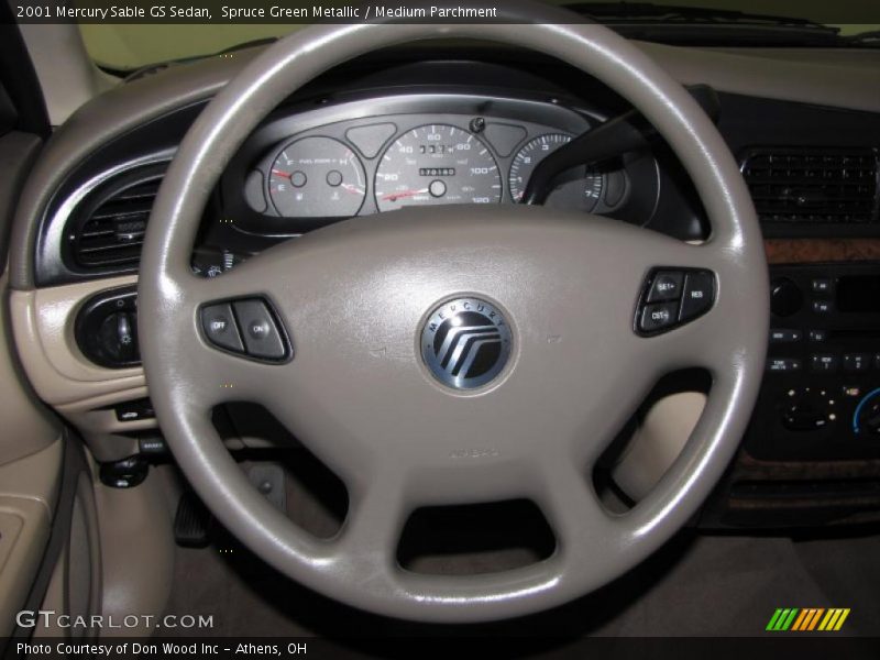 Spruce Green Metallic / Medium Parchment 2001 Mercury Sable GS Sedan