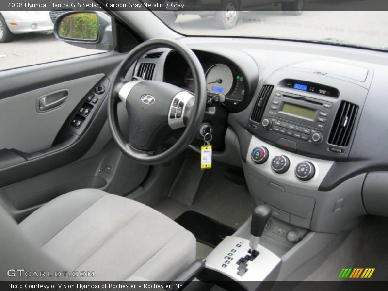  2008 Elantra GLS Sedan Gray Interior