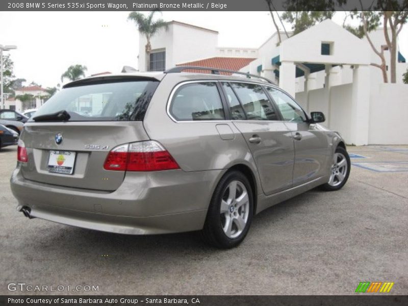  2008 5 Series 535xi Sports Wagon Platinum Bronze Metallic