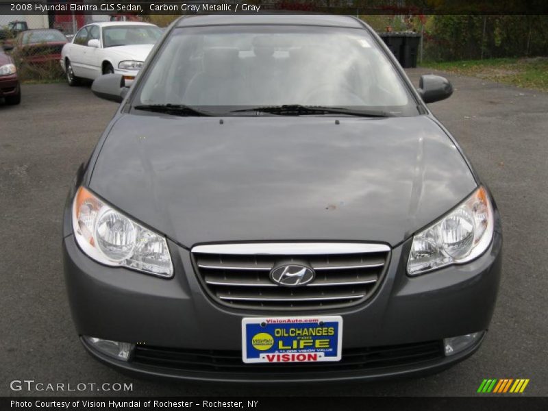 Carbon Gray Metallic / Gray 2008 Hyundai Elantra GLS Sedan