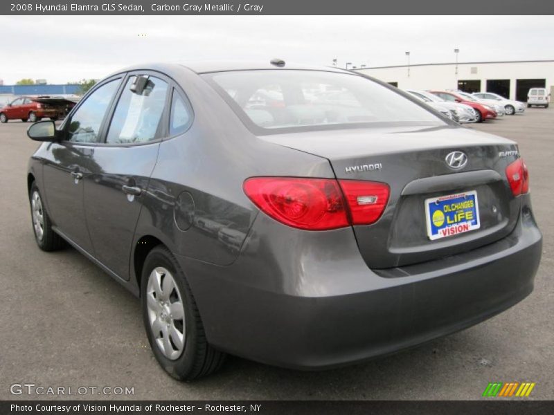 Carbon Gray Metallic / Gray 2008 Hyundai Elantra GLS Sedan