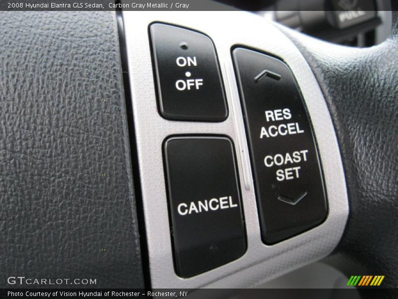 Carbon Gray Metallic / Gray 2008 Hyundai Elantra GLS Sedan