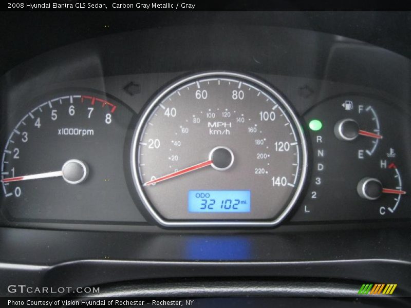  2008 Elantra GLS Sedan GLS Sedan Gauges