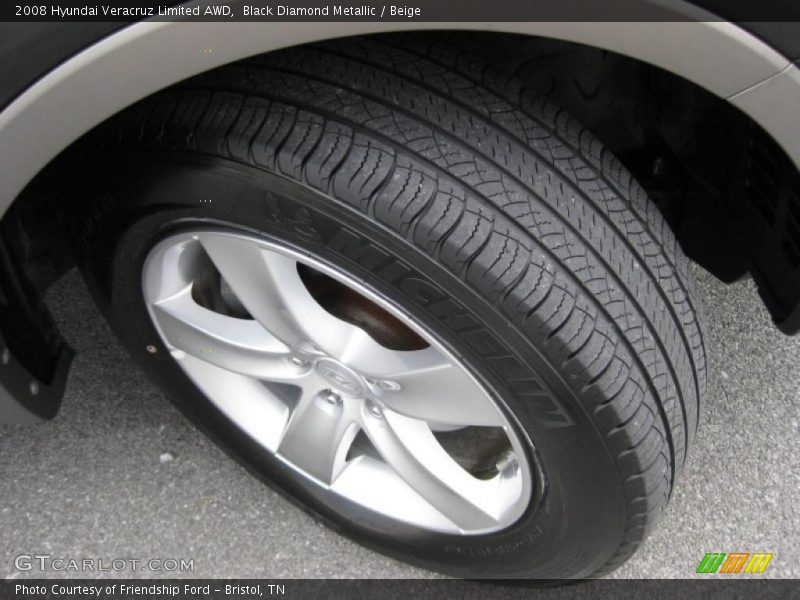 Black Diamond Metallic / Beige 2008 Hyundai Veracruz Limited AWD