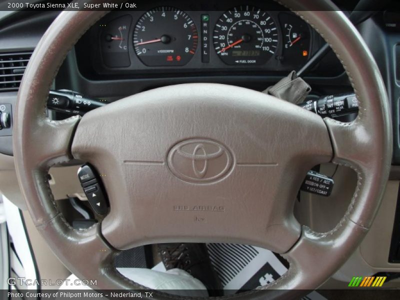 Super White / Oak 2000 Toyota Sienna XLE