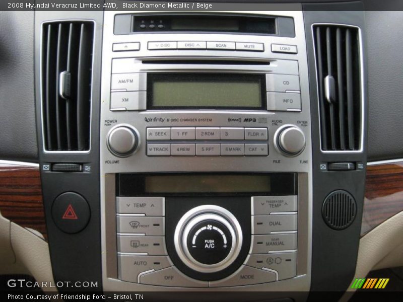 Controls of 2008 Veracruz Limited AWD