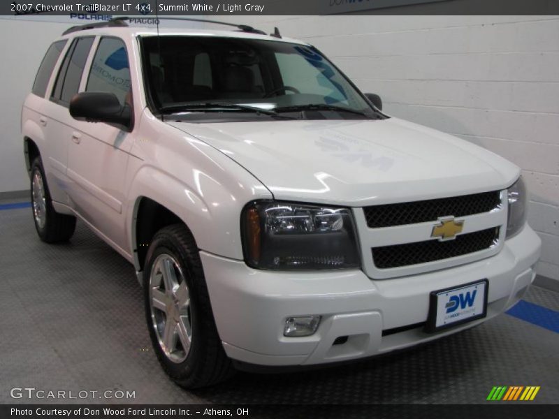 Summit White / Light Gray 2007 Chevrolet TrailBlazer LT 4x4