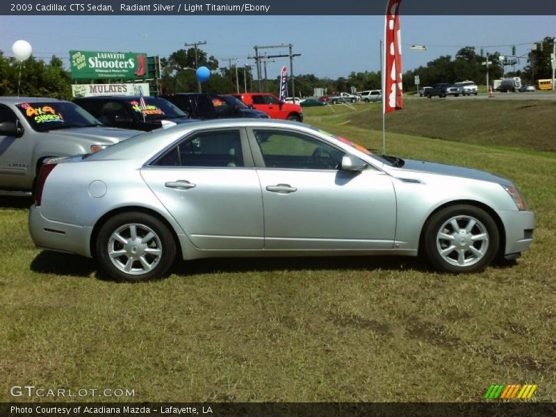 Radiant Silver / Light Titanium/Ebony 2009 Cadillac CTS Sedan