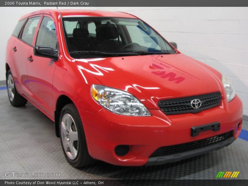 Radiant Red / Dark Gray 2006 Toyota Matrix