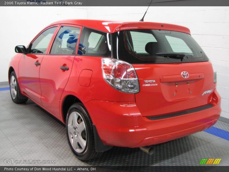 Radiant Red / Dark Gray 2006 Toyota Matrix