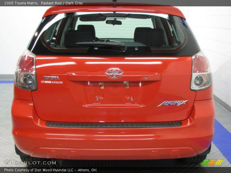 Radiant Red / Dark Gray 2006 Toyota Matrix