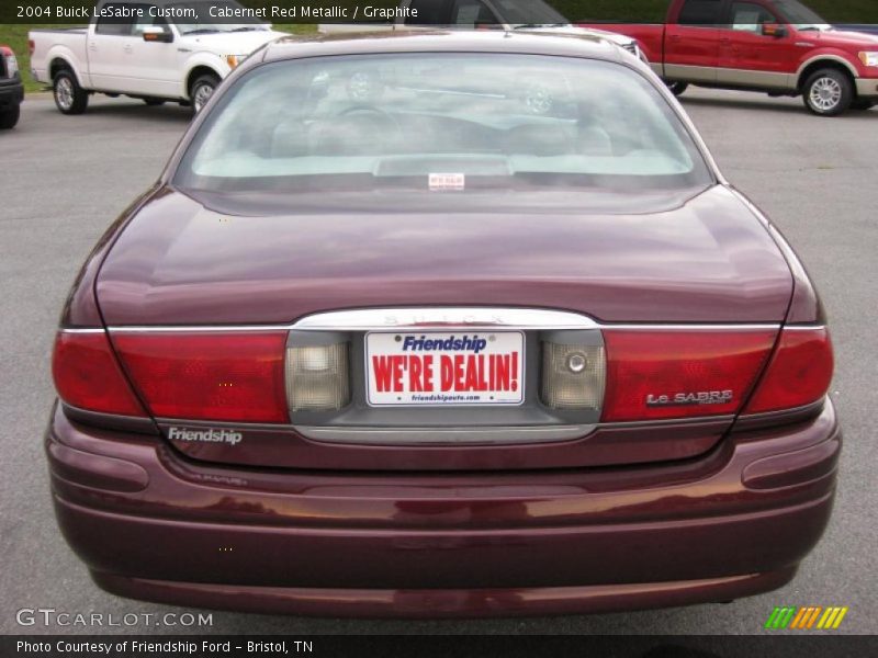 Cabernet Red Metallic / Graphite 2004 Buick LeSabre Custom