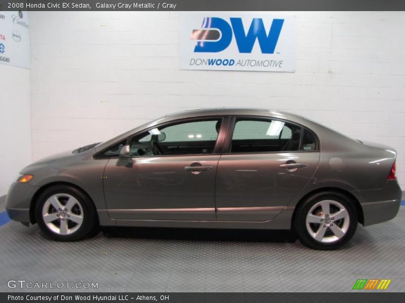 Galaxy Gray Metallic / Gray 2008 Honda Civic EX Sedan