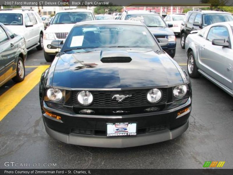 Black / Dark Charcoal 2007 Ford Mustang GT Deluxe Coupe