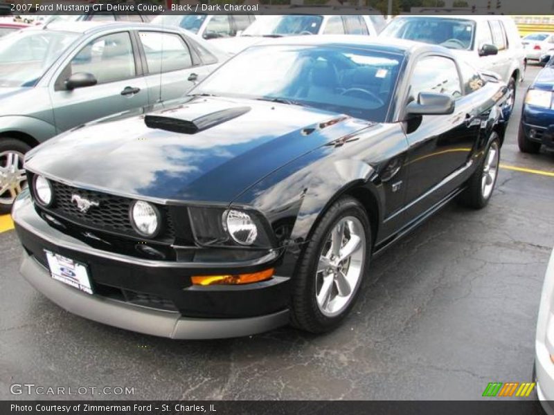 Black / Dark Charcoal 2007 Ford Mustang GT Deluxe Coupe