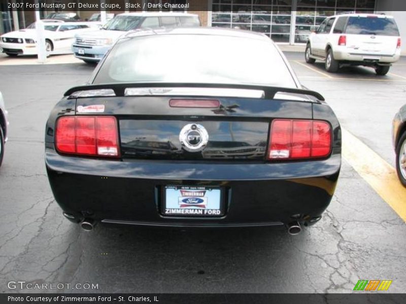 Black / Dark Charcoal 2007 Ford Mustang GT Deluxe Coupe