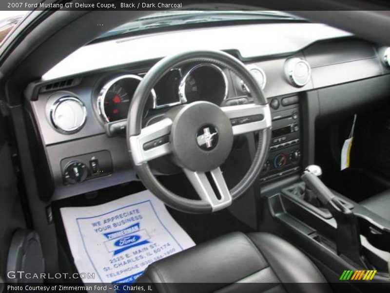 Black / Dark Charcoal 2007 Ford Mustang GT Deluxe Coupe