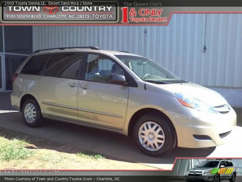Desert Sand Mica / Stone 2009 Toyota Sienna LE