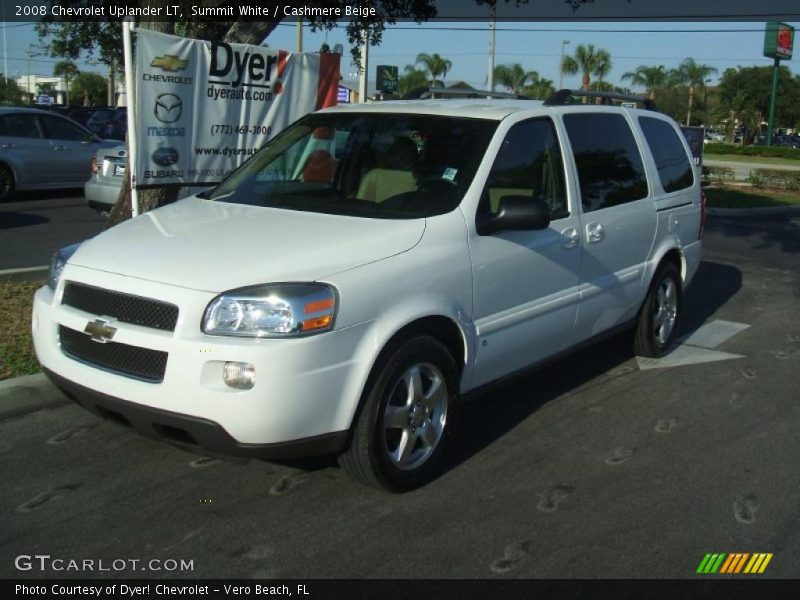 Summit White / Cashmere Beige 2008 Chevrolet Uplander LT