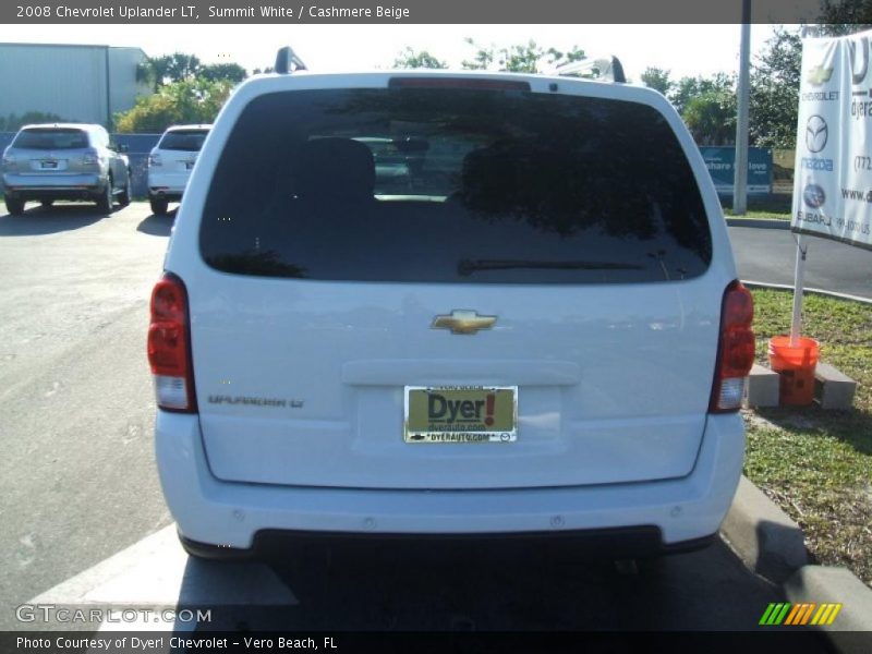 Summit White / Cashmere Beige 2008 Chevrolet Uplander LT