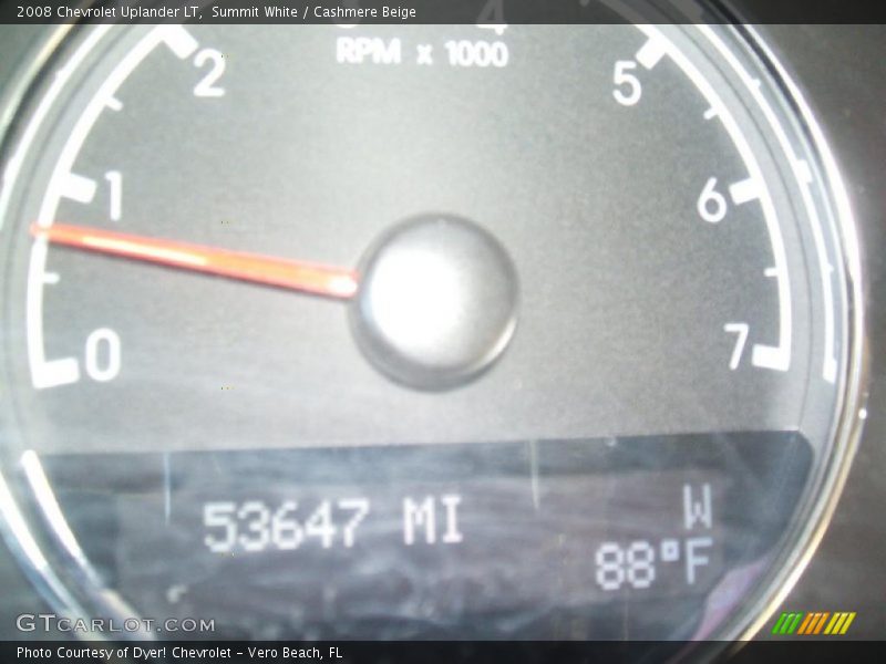 Summit White / Cashmere Beige 2008 Chevrolet Uplander LT